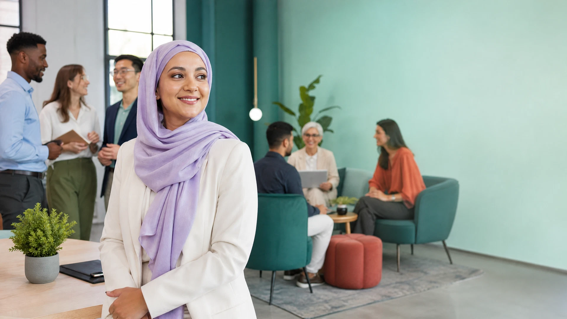 A diverse team building a more inclusive future